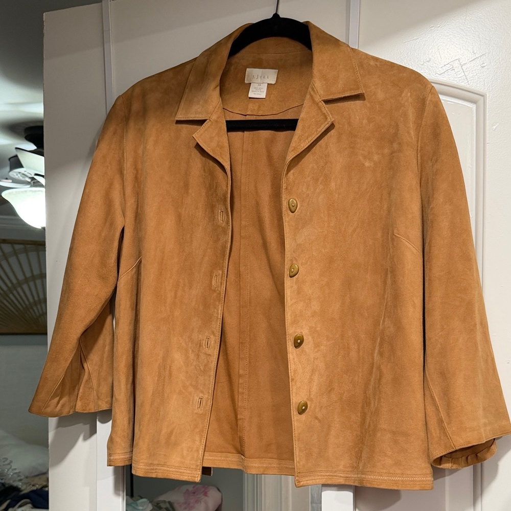 J. Jill Vintage Tan Suede Jacket